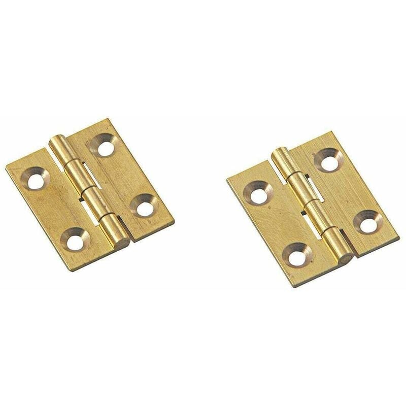 foto del prodotto 2 pz cerniere cerniera ottonata piana anta sportello pensile cucina 30x30mm