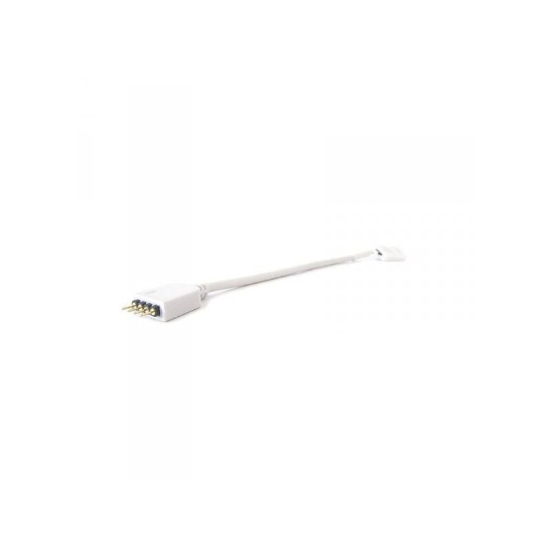 foto del prodotto 2 pz connettori spina maschio con 4 pin morsetto da 10mm rgb per chiudere striscia bobina led rgb