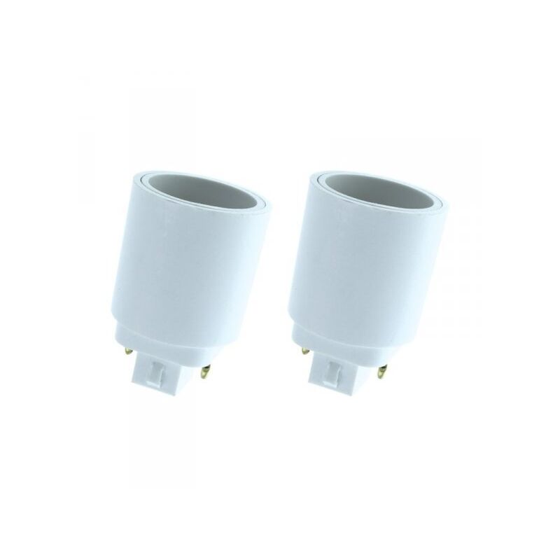 foto del prodotto 2 pz convertitore adattatore portalampada per lampada attacco da g23 2 pin a e27