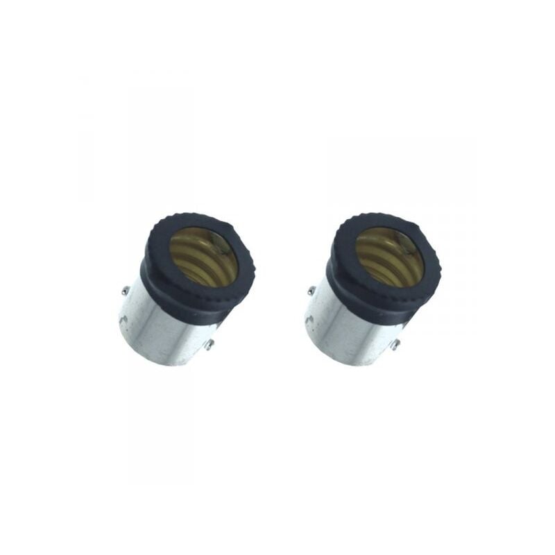 foto del prodotto 2 pz convertitore adattatore portalampada per lampada led attacco da ba15s a e14