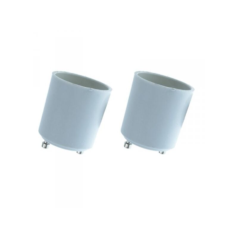 foto del prodotto 2 pz convertitore adattatore portalampada per lampada led attacco da gu24 a e27