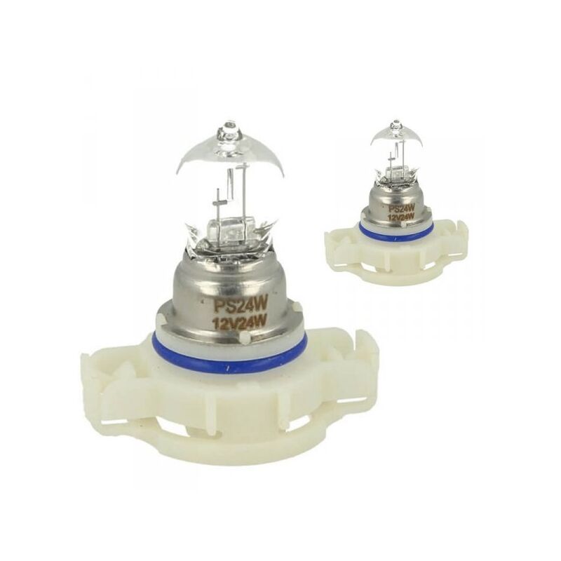 foto del prodotto 2 pz lampada alogena, lampadina ps24w ff 12v 24w pg20 3 clear compatibile philips 12086ff c1