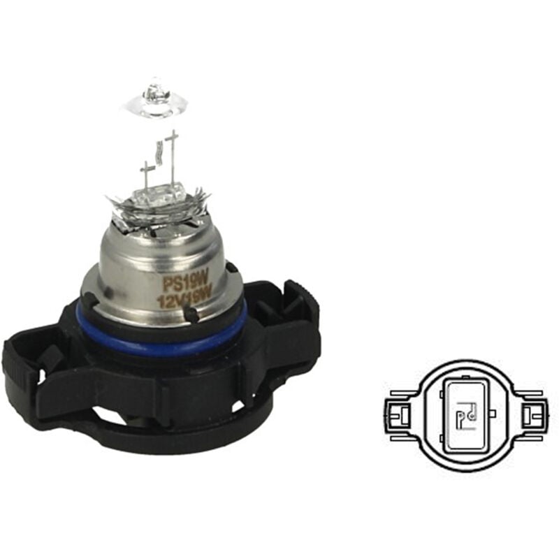 foto del prodotto 2 pz lampada alogena ps19w 12v 19w pg20-1 clear compatibile philips 12085ll c1