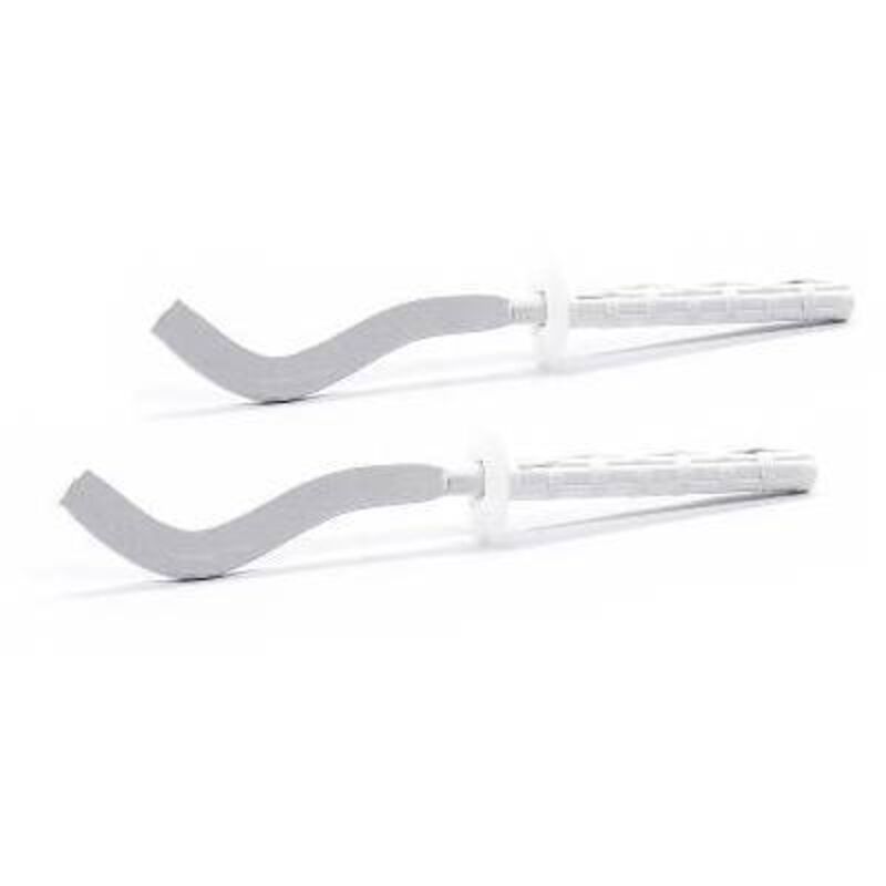 foto del prodotto 2 pz mensole filettate piatte schiacciate per radiatori in alluminio 7 x 190 mm dh