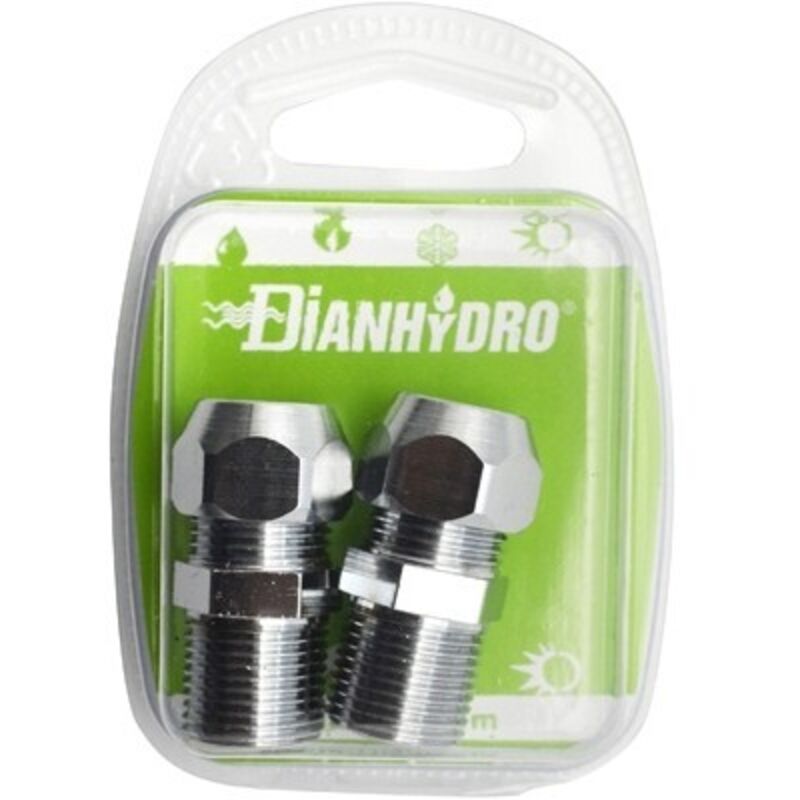 foto del prodotto 2 pz nipples bicono cromato per cannette blister pz.2 x 3 8x3 8 diam. 12