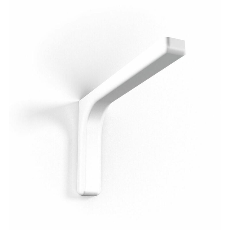 foto del prodotto 2 pz reggimensola supporto staffa mensola plastica metallo 18cm bianco
