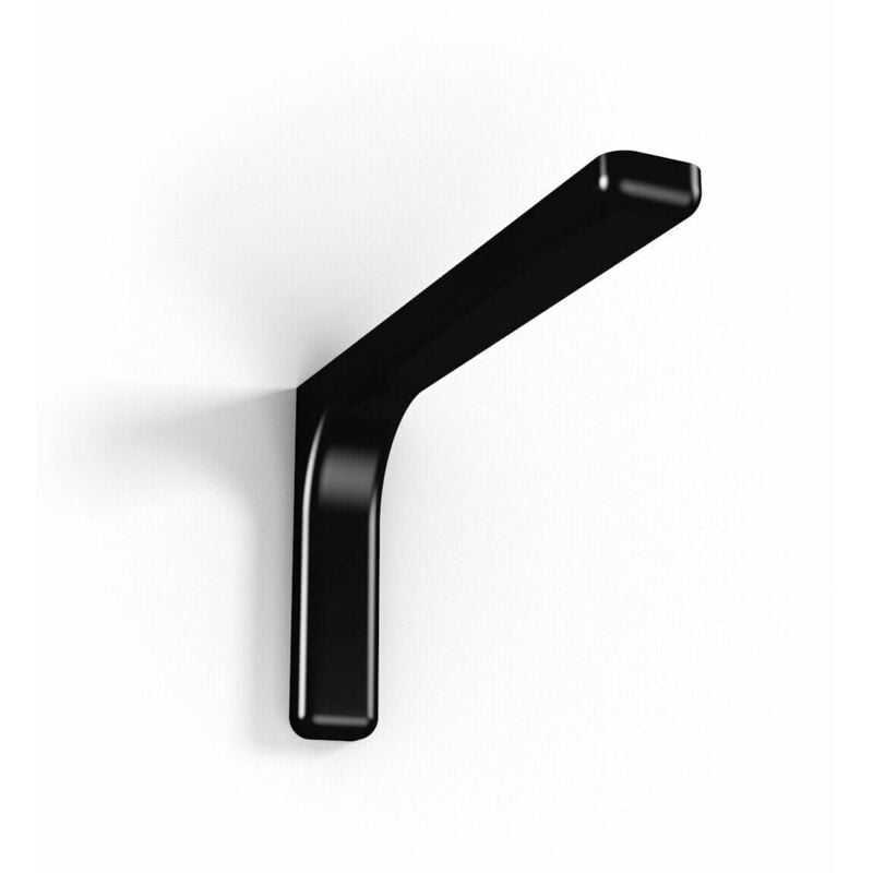 foto del prodotto 2 pz reggimensola supporto staffa mensola plastica metallo 24cm nero