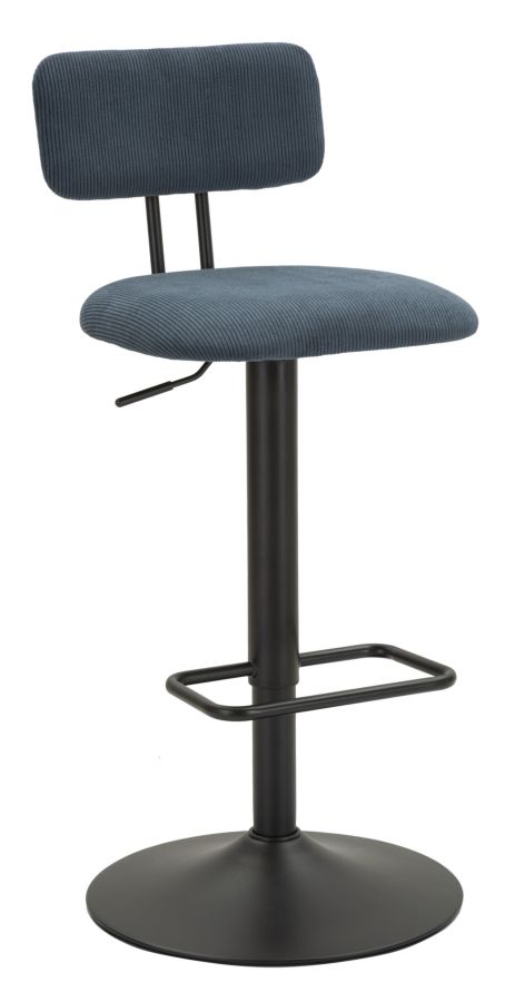 foto del prodotto 2 pz sgabello bar light navy cm 41x47,5x85 106,5 seduta cm 61 83 