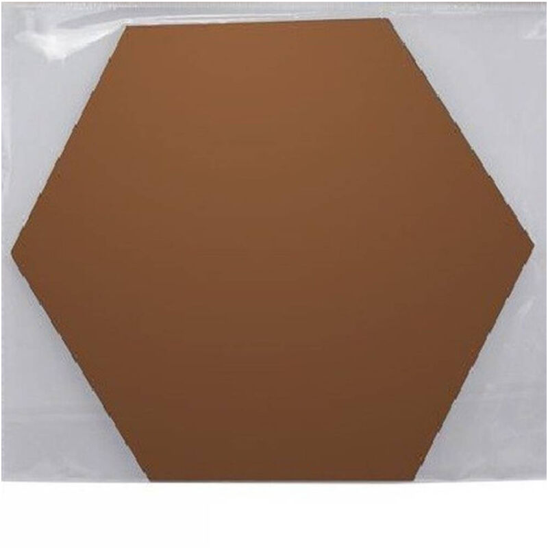 foto del prodotto 2 pz specchio adesivo esagonale adesiva murale arredamento casa 21x18x10cm 70876 trade shop traesio