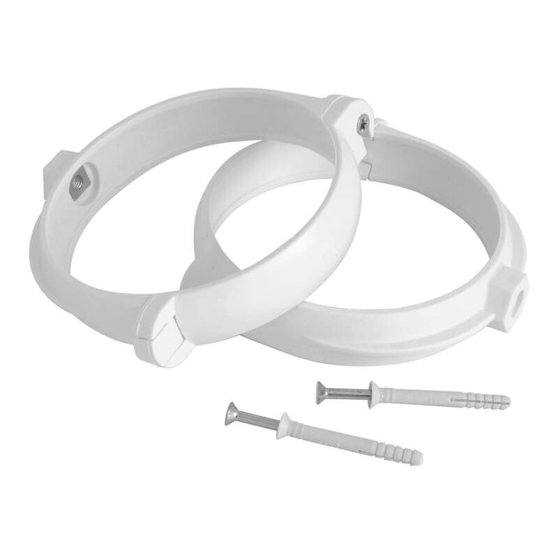 foto del prodotto 2 pz staffe fermatubo con viti