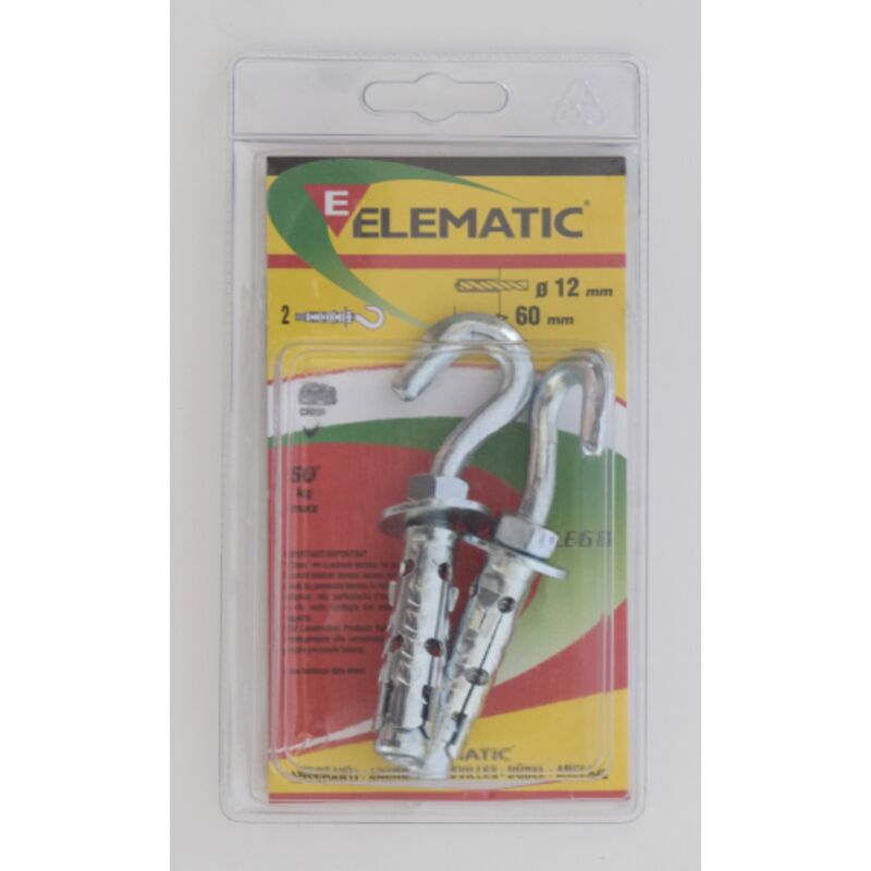 foto del prodotto 2 pz tasselli le g8 fischer elematic tassello ancorante m8 12x50 mm