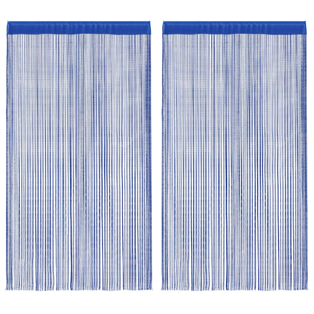 foto del prodotto 2 pz tende a fili 140x250 cm blu cod mxl 75469