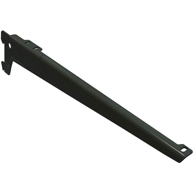 foto del prodotto 2 reggimensole a 2 ganci angolate nere 33cm masidef