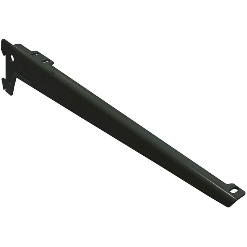 foto del prodotto 2 reggimensolo angolate a 2 ganci nere 28 cm masidef