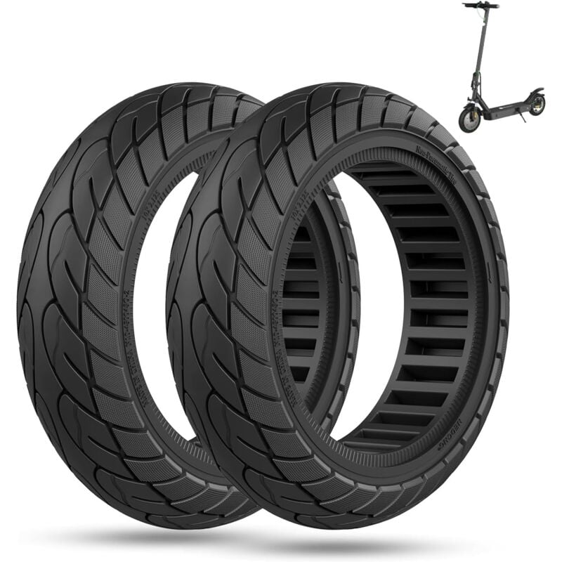 foto del prodotto 2 ruote monopattino 10x2.125 pneumatici solidi per monopattino gomme piene anti puntura da 10 pollici tubeless