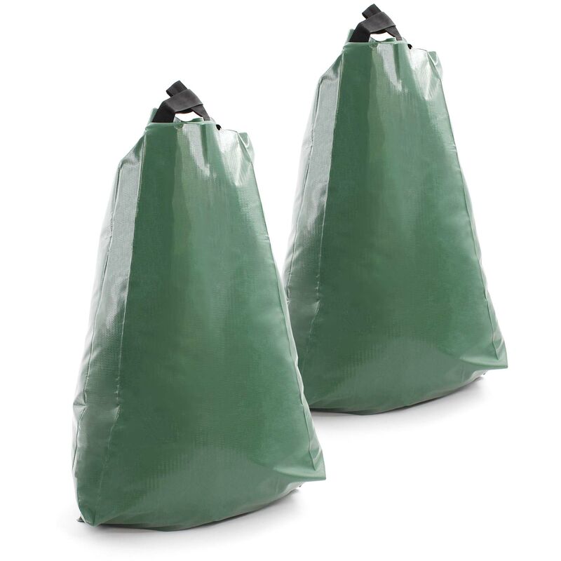 foto del prodotto 2 sacchi per irrigare alberi 75 l in pvc, sistema di irrigazione a goccia intorno ai tronchi wiltec