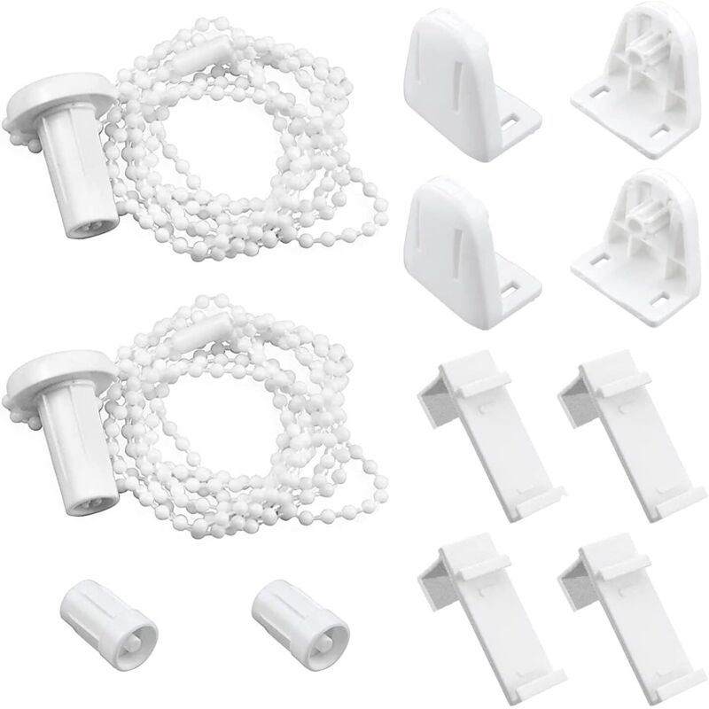foto del prodotto 2 set di accessori per tende a rullo (17 mm/pvc/senza fori) fissaggio per tenda a rullo per tenda da finestra, tenda a rullo ecc. - lablanc