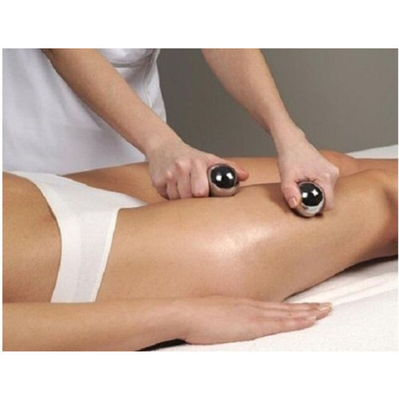 foto del prodotto 2 sfere cinesi in acciaio anti stress relax massaggio casa spa 52 mm forza mano trade shop traesio