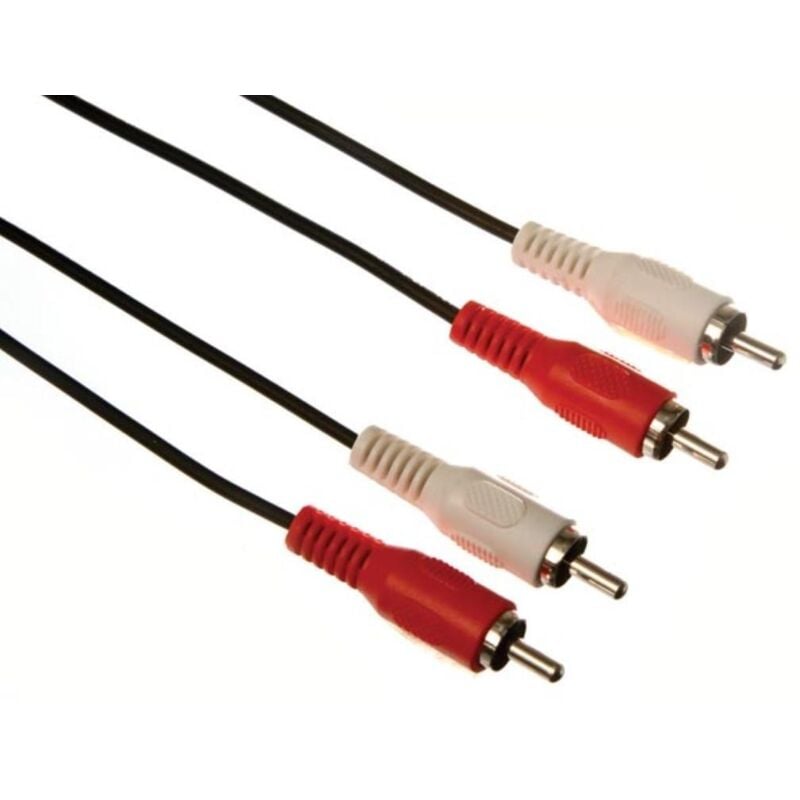 foto del prodotto 2 spine audio rca su 2 spine audio rca basic 1,50 m m m placcato oro
