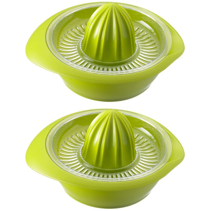 foto del prodotto 2 spremiagrumi con vaschetta, diametro 18,7 cm, capacit 0,5 litri, plastica, limetta, verde mela, 309122ea westmark