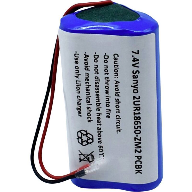 foto del prodotto 2 ur18650-zm2 pcbk batteria ricaricabile speciale 18650 con cavo li-ion 7.4 v 2420 mah - sanyo