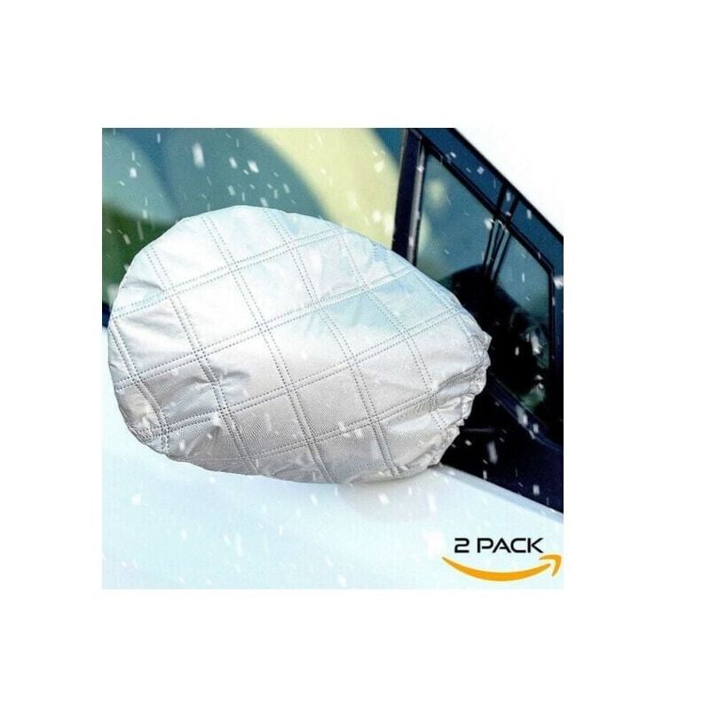 foto del prodotto 2 x copri specchietti retrovisori auto 33 x 27 cm protezione invernale misura universale anti ghiaccio neve ghiaccio pioggia sole