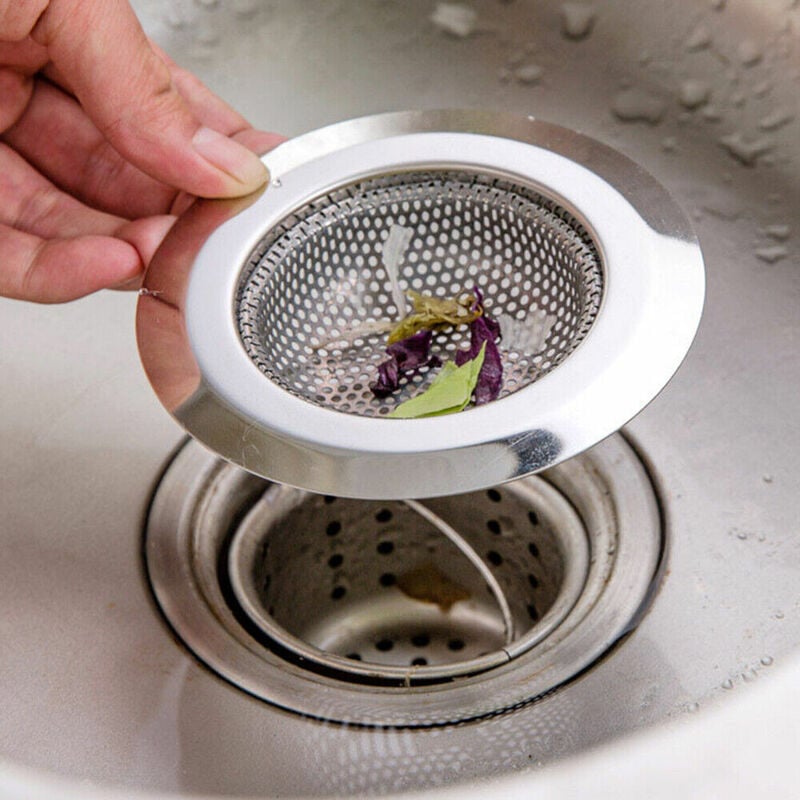 foto del prodotto 2 x filtri filtro per lavello cucina bagno doccia scarico lavandino 11,5cm 79533