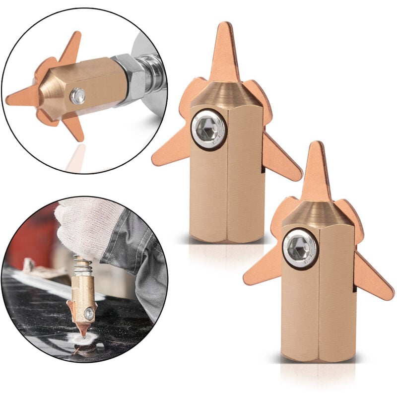 foto del prodotto 2 x portaelettrodi per stelle per la rimozione delle ammaccature smart repair stahlwerk