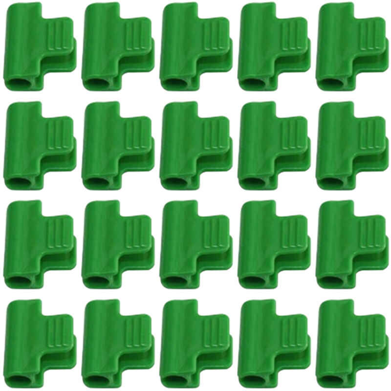 foto del prodotto 20 clip per serre, clip per teloni per serre a tunnel, telaio di supporto da giardino per l installazione di reti e pellicole per serre sollbry
