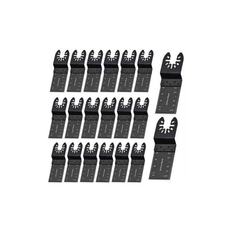 foto del prodotto 20 lame per seghe oscillanti universali da 35 mm per metallo e legno multiutensile a sgancio rapido per dewalt, craftsman, bosch, dremel, fein,
