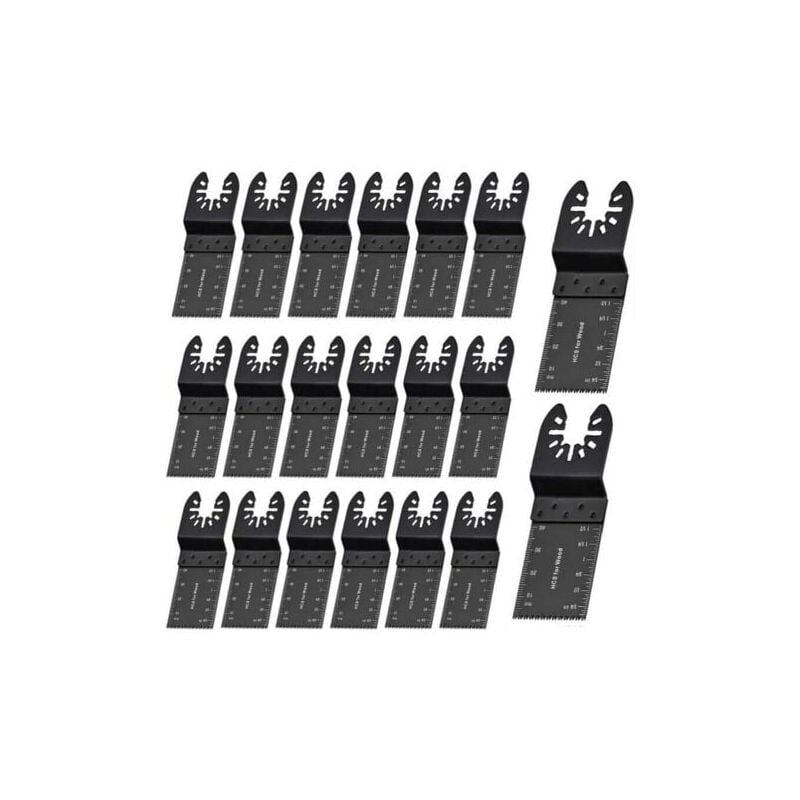 foto del prodotto 20 lame per seghe oscillanti universali da 35 mm per metallo e legno - multiutensile a sgancio rapido per dewalt, craftsman, bosch, dremel, fein, ridgid, tch, makita