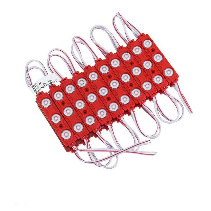 foto del prodotto 20 moduli led impermeabili da 1,5w 1,5w dc12v - rosso