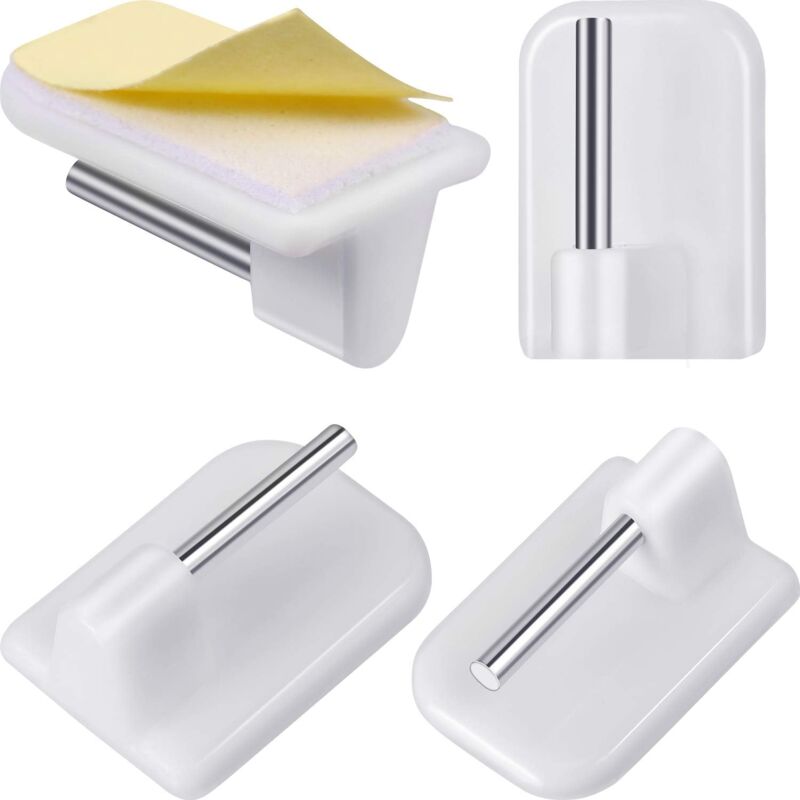 foto del prodotto 20 packs adhesive curtain hooks adhesive window hooks for curtain rod