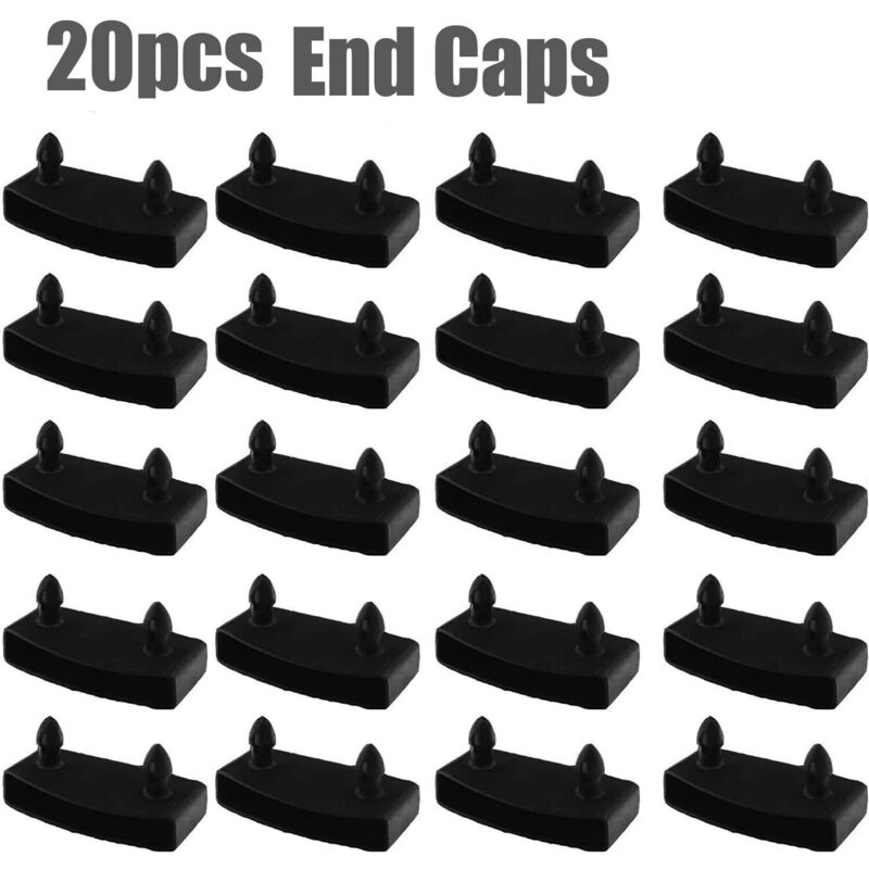 foto del prodotto 20 pezzi 54 mm x 9 mm staffe per telaio a doghe supporti interni neri accessori per letti in plastica
