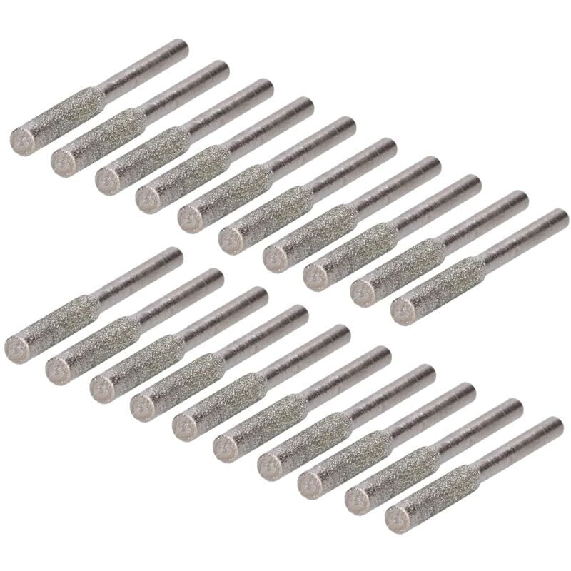 foto del prodotto 20 pezzi affilatrice per motoseghe diamantata, affilatrice per motoseghe diamantata pietra per affilatura per motoseghe lima per motoseghe 4,0 mm