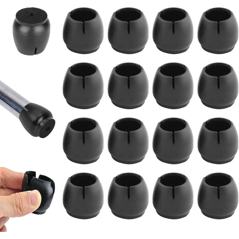foto del prodotto 20 pezzi gommini per sedie, tappi piedini per sedie silicone per proteggere i pavimenti da graffi e rumori calibro 17 a 21mm