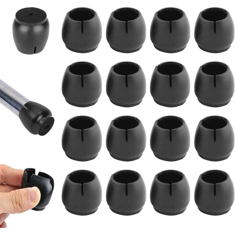 foto del prodotto 20 pezzi gommini per sedie, tappi piedini per sedie silicone per proteggere i pavimenti da graffi e rumori calibro 25 a 29mm