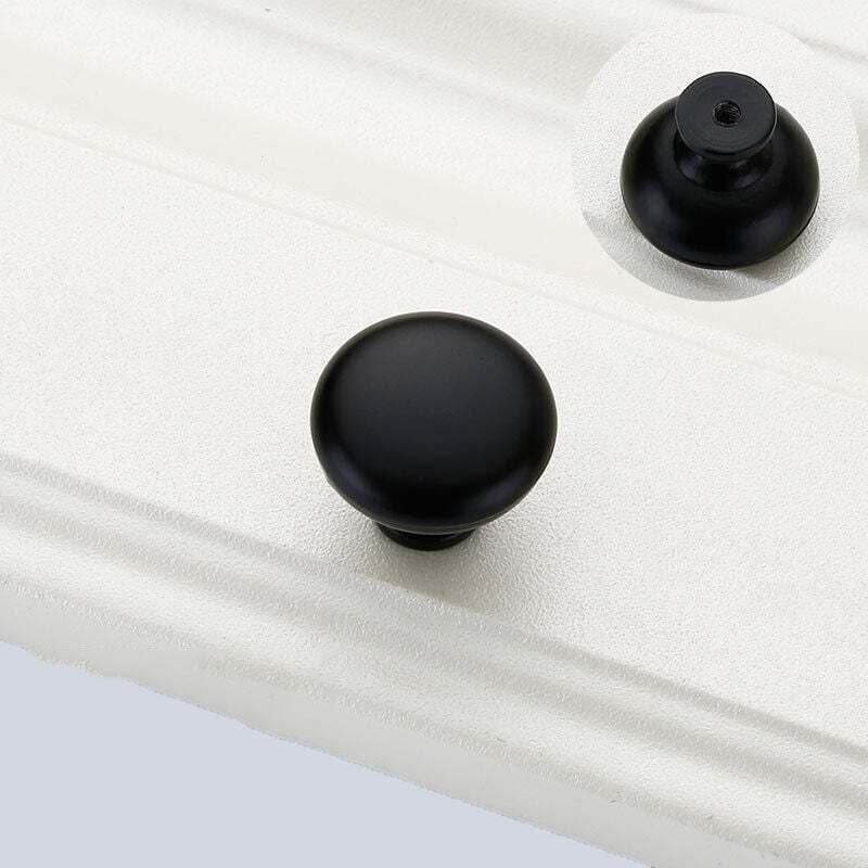 foto del prodotto 20 pezzi pomelli per porte pomelli per cassetti 29 mm maniglie vintage pomelli per mobili pomelli per armadietti da cucina (nero)