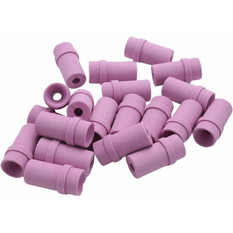 foto del prodotto 20 pezzi ugelli per sabbiatrice in ceramica, sifone d aria, strumenti per sabbiatura, parti per sabbiatura, ugello in ceramica 6 mm , viola