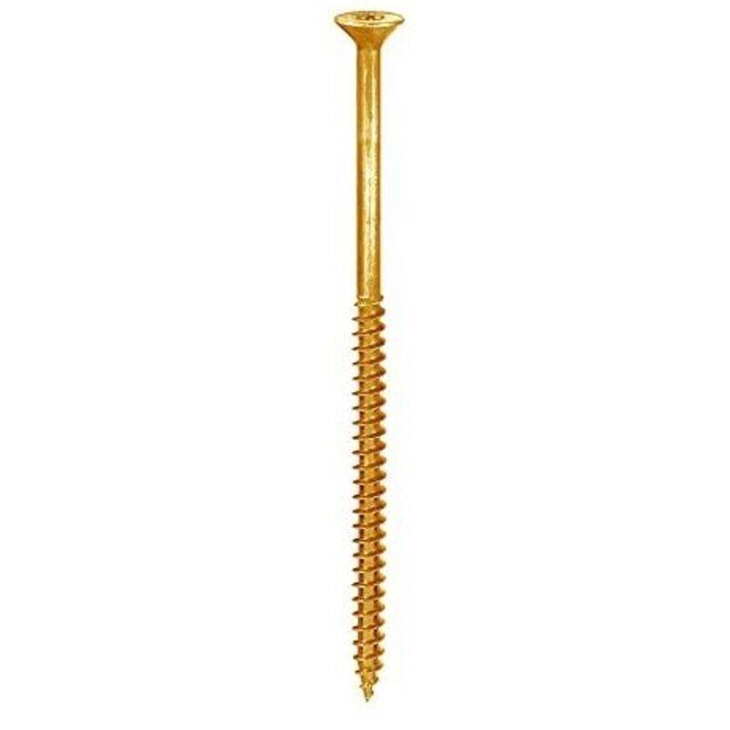 foto del prodotto 20 pezzi viti con testa svasata impronta torx 3,5x30mm zincate colore giallo