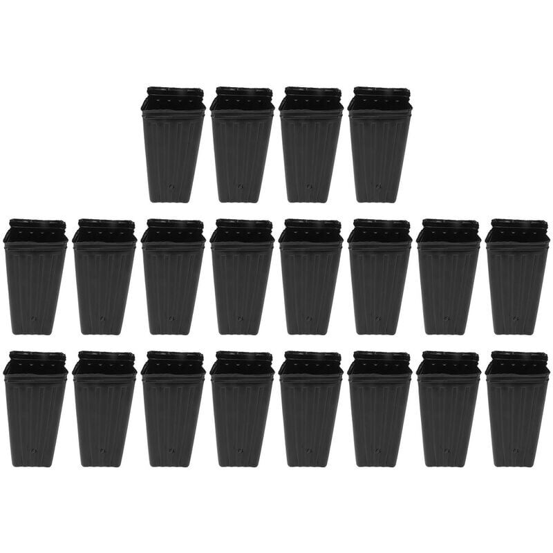 foto del prodotto 20 vasi alti per alberi, vasi profondi in plastica per piante da vivaio, contenitori per piante da interno ed esterno.