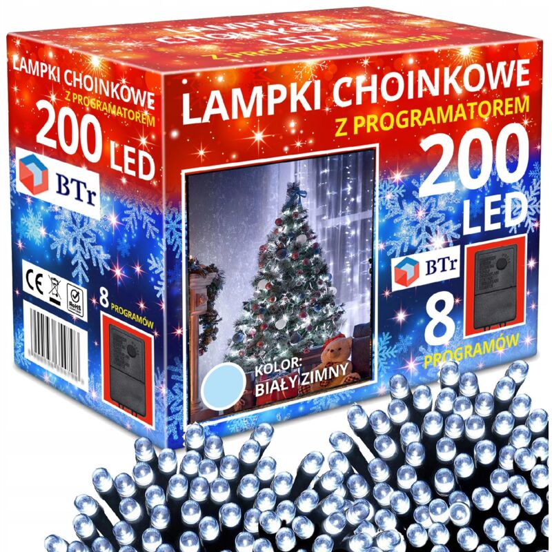 foto del prodotto 200 luci led per albero di natale corda per albero di natale albero di natale esterno interno