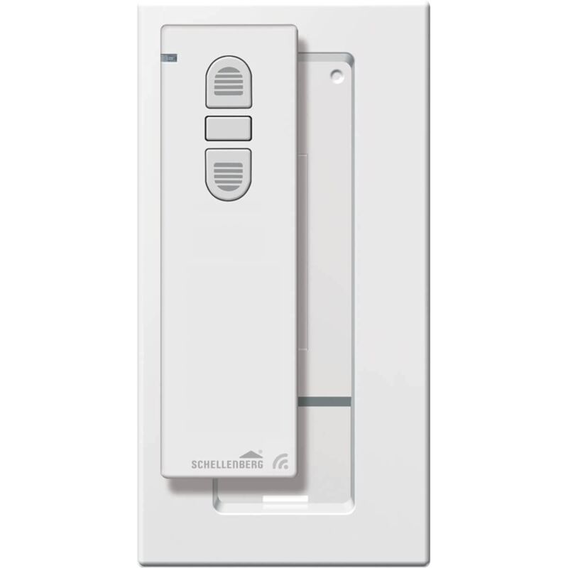 foto del prodotto 20015 trasmettitore radio portatile a 1 canale con supporto a parete, bianco schellenberg