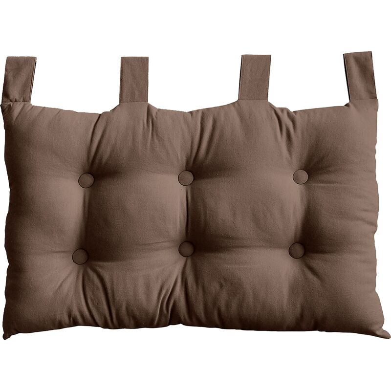 foto del prodotto 2007chtl070045 testiera da letto in tessuto, 56x32x9 cm, tessuto, marrone enjoy home