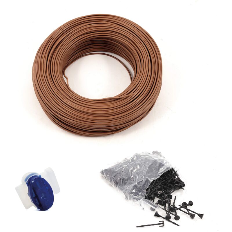 foto del prodotto 200a00060a kit installazione small ss 150m 2,5 300 chiodi 3 conn , super ambrogio robot