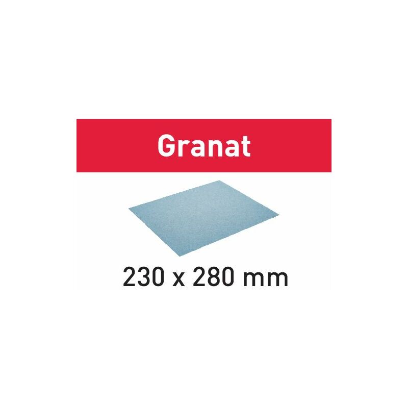 foto del prodotto 201262 festool abrasivo manuale granat 230x280 p180 gr/10
