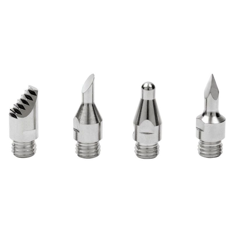 foto del prodotto 204 versatip set di accessori, 4 punte per pirografia per disegnare, ombreggiare, fare strisce su legno e altri materiali dremel
