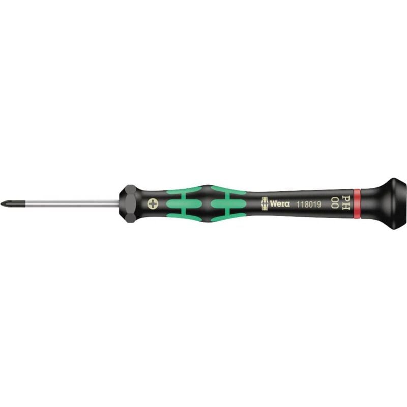 foto del prodotto 2050 05118019001 elettronica e meccanica di precisione cacciavite a croce ph 00 lunghezza della lama 40 mm wera