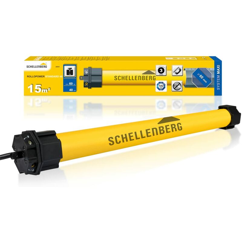 foto del prodotto 20641 avvolgitore per tapparelle elettriche, arancione, max. 15 m 40 nm schellenberg