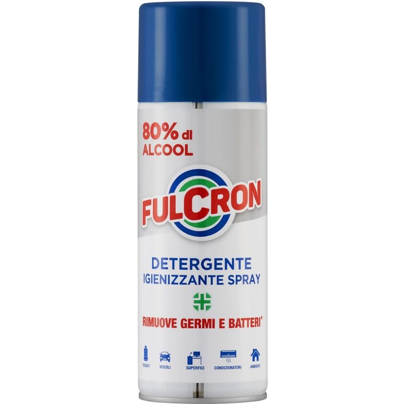 foto del prodotto 2068 igienizzante spray 400 ml con isopropanolo, detergente per la pulizia di superfici, tessuti, condizionatori, alcool 80 , rimuove germi e